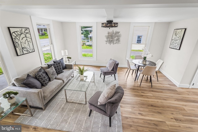 33 Main St, Pilesgrove, NJ 08098 - living area featuring light wood-style floors and baseboards