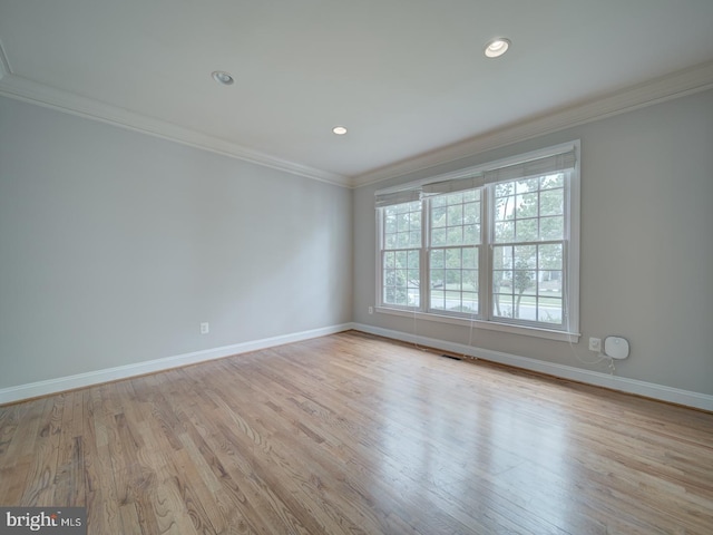 8429 Link Hills Loop, Gainesville, VA 20155 - empty room with crown molding, wood finished floors, and recessed lighting
