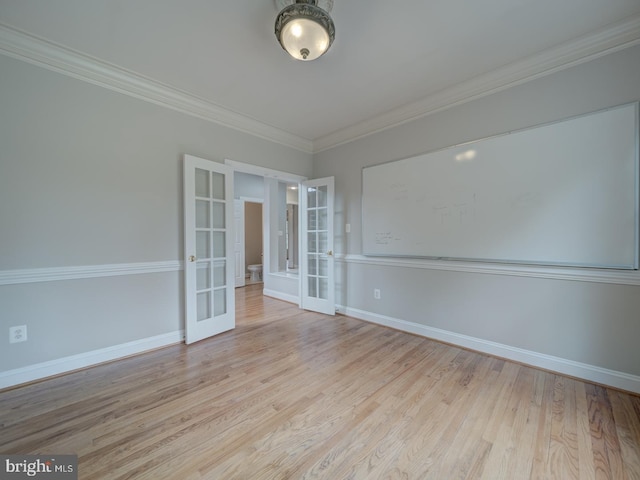 8429 Link Hills Loop, Gainesville, VA 20155 - unfurnished room with french doors, wood finished floors, and ornamental molding