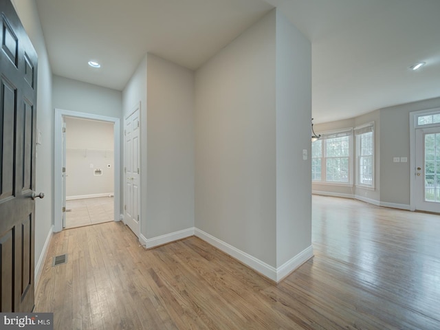 8429 Link Hills Loop, Gainesville, VA 20155 - corridor with light wood-style floors and recessed lighting