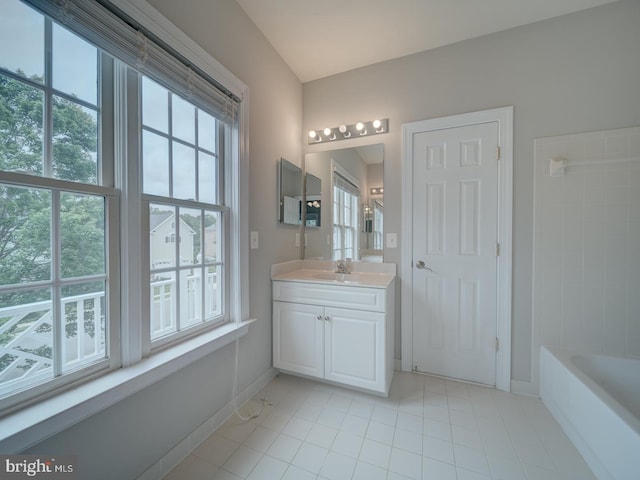 8429 Link Hills Loop, Gainesville, VA 20155 - full bathroom featuring tile patterned floors and vanity