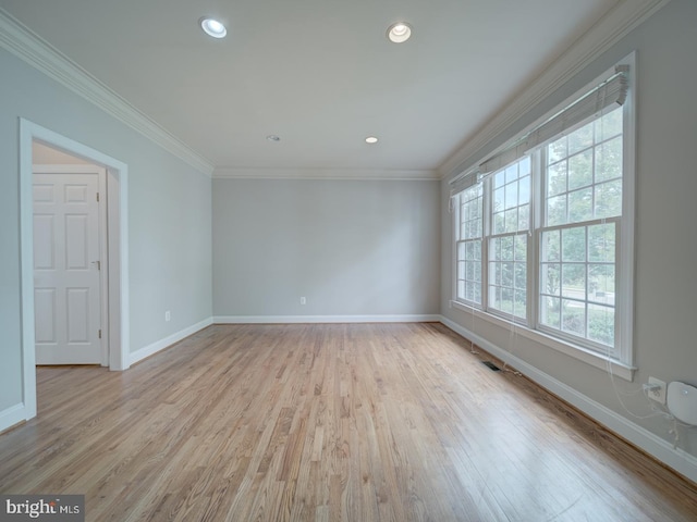 8429 Link Hills Loop, Gainesville, VA 20155 - unfurnished room featuring wood finished floors, crown molding, and recessed lighting