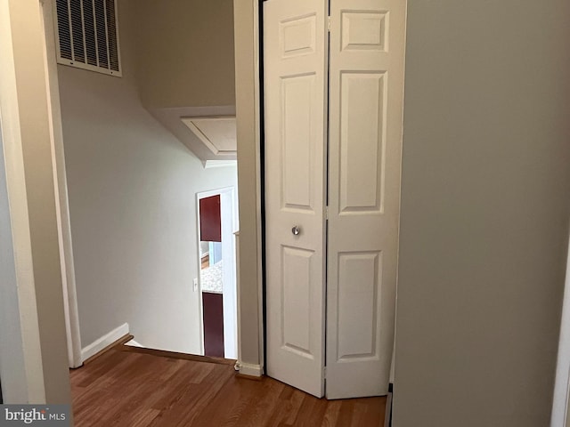 6313 Bardu Ave, Springfield, VA 22152 - hall featuring wood finished floors and baseboards