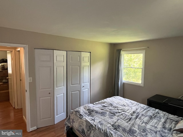 6313 Bardu Ave, Springfield, VA 22152 - bedroom featuring a closet and light wood-style flooring