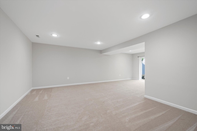 6112 Hillview Ct, Manassas, VA 20112 - spare room featuring recessed lighting and light carpet