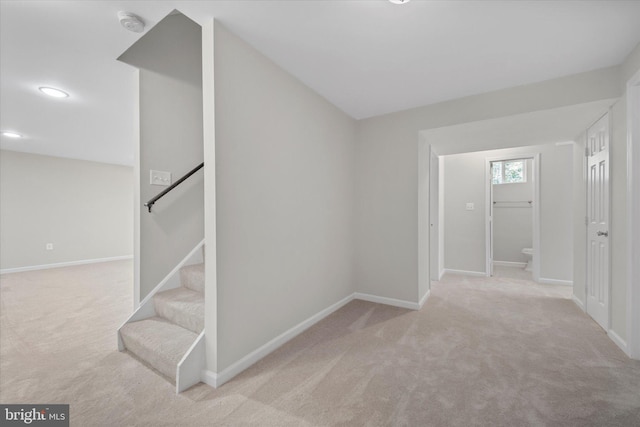 6112 Hillview Ct, Manassas, VA 20112 - hall featuring carpet floors and stairs