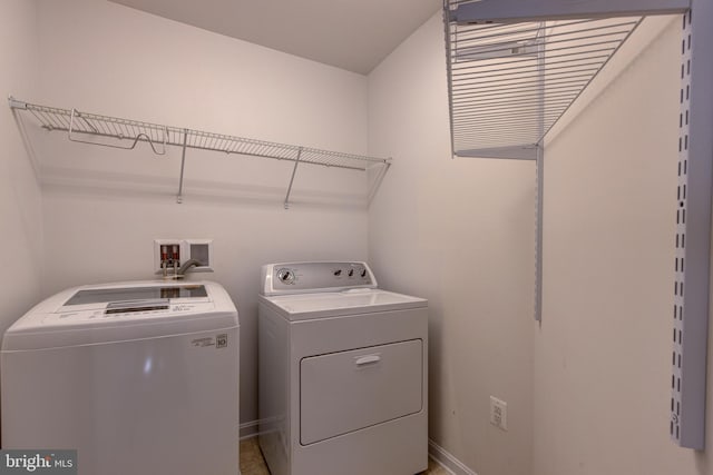 2018 Silver Bell Ct, Culpeper, VA 22701 - washroom featuring independent washer and dryer and baseboards