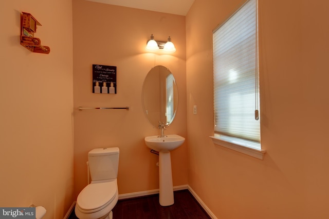 2018 Silver Bell Ct, Culpeper, VA 22701 - bathroom with toilet and wood finished floors