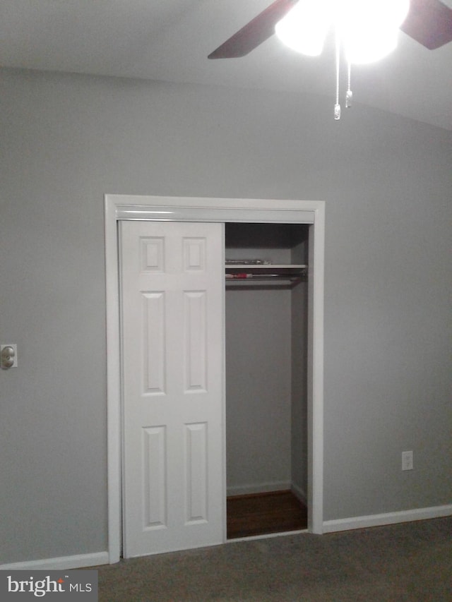 1209 Idylwood Rd, Pikesville, MD 21208 - unfurnished bedroom with a closet and a ceiling fan