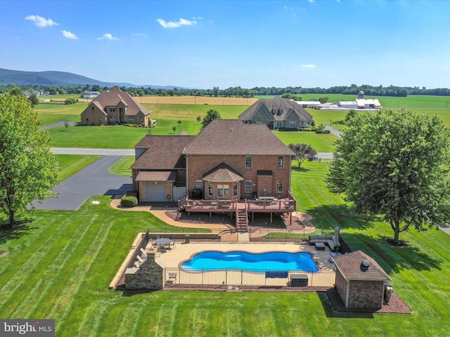 22124 Whitestone Ct, Smithsburg, MD 21783 - view of pool with a wooden deck