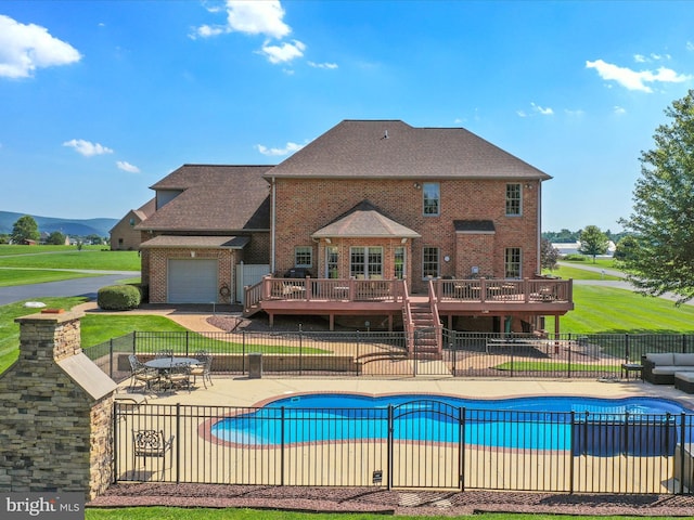 22124 Whitestone Ct, Smithsburg, MD 21783 - view of pool with a deck and a patio