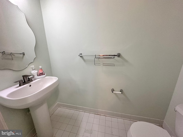 8980 Harrover Pl Unit 80B, Lorton, VA 22079 - half bath with toilet and tile patterned flooring