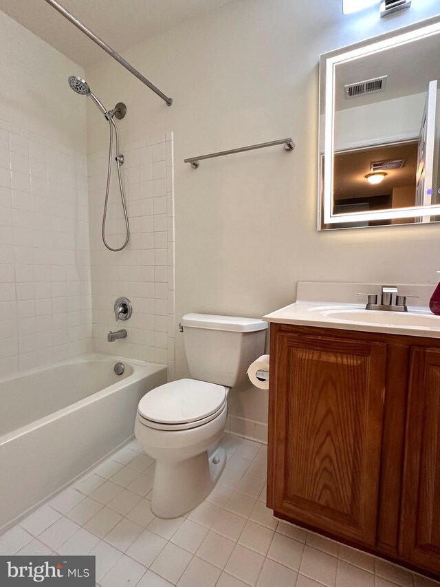 8980 Harrover Pl Unit 80B, Lorton, VA 22079 - full bathroom with tile patterned flooring, vanity, and shower / bath combination