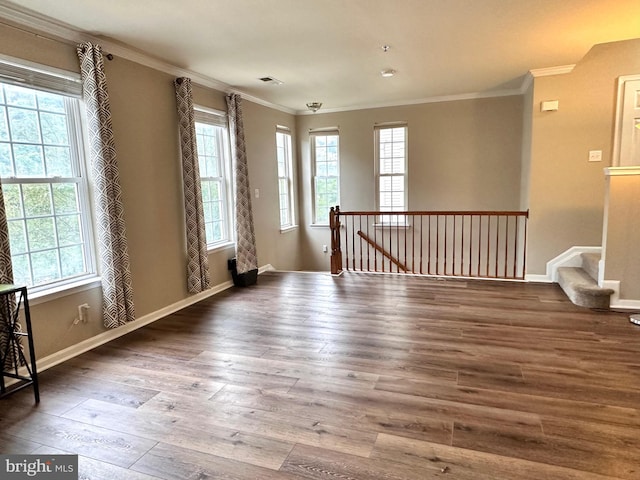 8980 Harrover Pl Unit 80B, Lorton, VA 22079 - unfurnished room featuring crown molding and wood finished floors