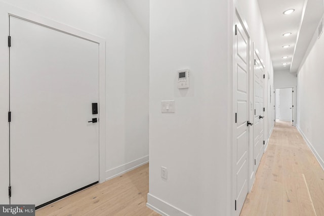 1338 N Franklin St, Philadelphia, PA 19122 - hall featuring light wood finished floors and recessed lighting