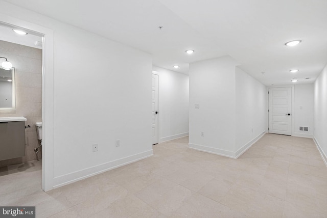 1338 N Franklin St, Philadelphia, PA 19122 - basement featuring recessed lighting and baseboards