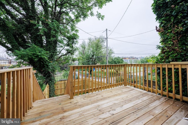 721 E 22nd St, Baltimore, MD 21218 - view of wooden terrace