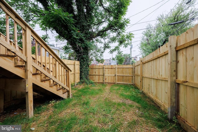 721 E 22nd St, Baltimore, MD 21218 - fenced backyard featuring stairs