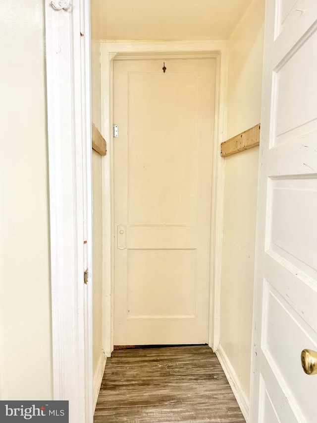5904 Harford Rd, Baltimore, MD 21214 - entryway with dark wood-style floors