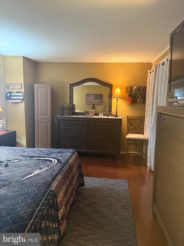 352 Almond Rd, Pittsgrove, NJ 08318 - bedroom featuring dark wood-style floors and baseboards