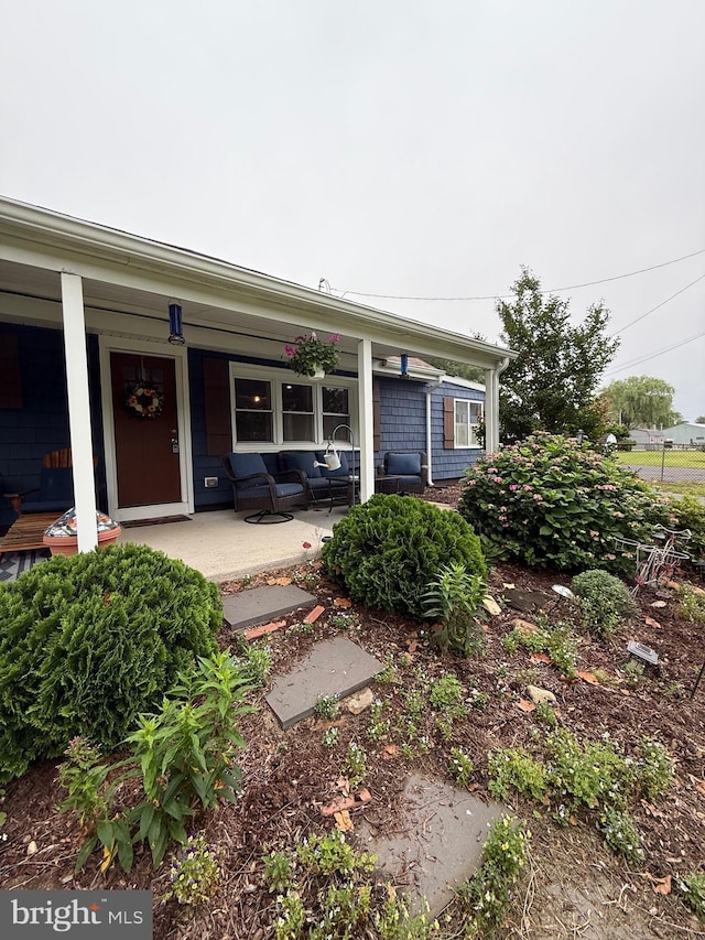 352 Almond Rd, Pittsgrove, NJ 08318 - view of front facade with covered porch and outdoor lounge area
