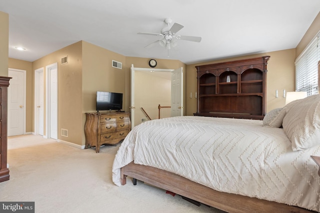 16 Fox Hollow Dr, Lancaster, PA 17602 - carpeted bedroom with baseboards and ceiling fan