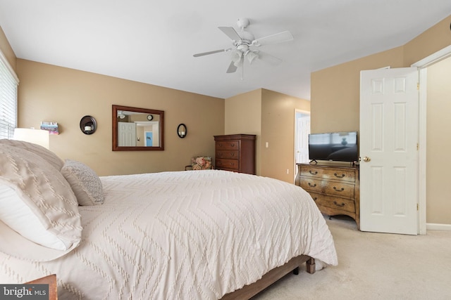 16 Fox Hollow Dr, Lancaster, PA 17602 - bedroom featuring light carpet and a ceiling fan