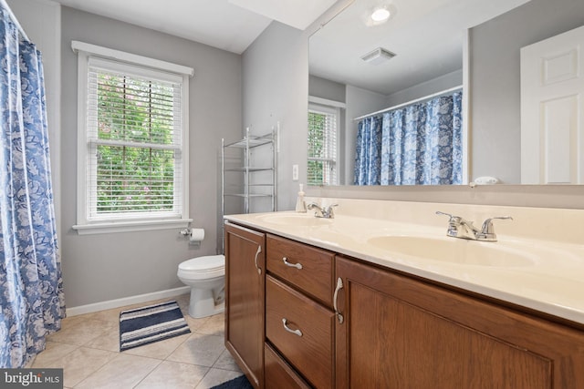 16 Fox Hollow Dr, Lancaster, PA 17602 - bathroom with double vanity, tile patterned flooring, and curtained shower