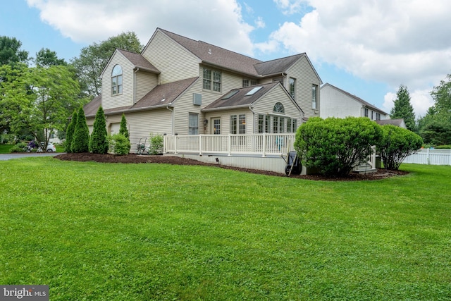 16 Fox Hollow Dr, Lancaster, PA 17602 - back of house featuring a wooden deck