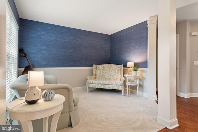 16 Fox Hollow Dr, Lancaster, PA 17602 - living area featuring wallpapered walls and wood finished floors