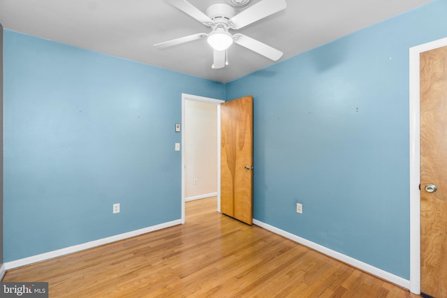 643 Meadow Branch Rd, Westminster, MD 21158 - unfurnished bedroom with wood finished floors and ceiling fan