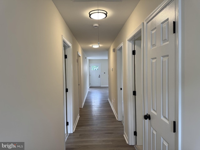 313 W Third St, Camden Wyoming, DE 19934 - corridor featuring dark wood-style flooring and baseboards
