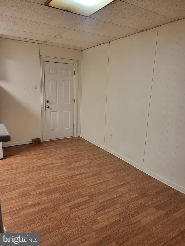 33 S Iowa Unit B1, Atlantic City, NJ 08401 - spare room featuring wood finished floors and a drop ceiling