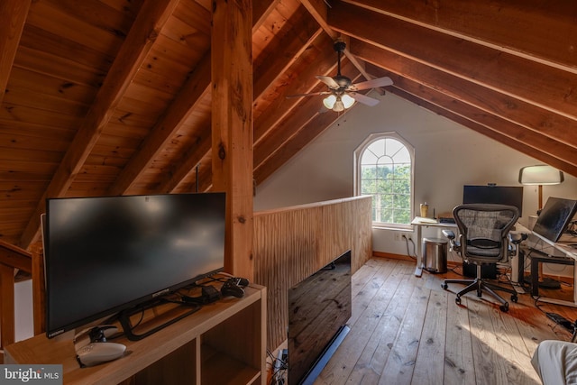 1801 Stringtown Rd, Sparks Glencoe, MD 21152 - office featuring wood-type flooring and a ceiling fan