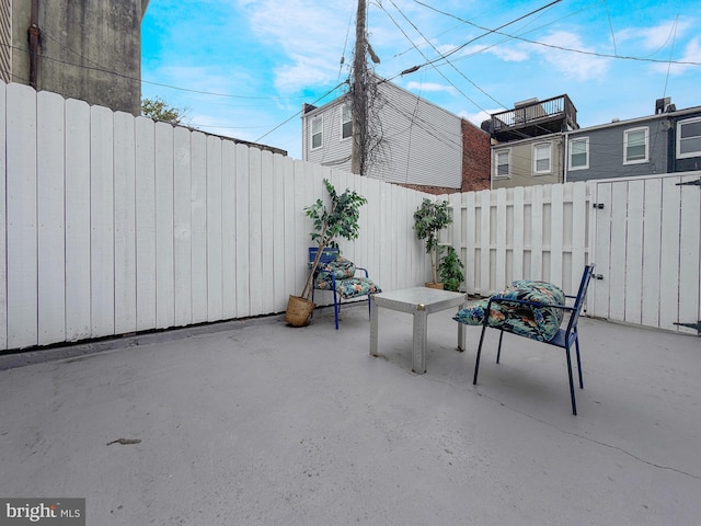 1180 Cleveland St, Baltimore, MD 21230 - fenced backyard featuring a patio area