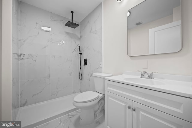 400 Reservoir St, Trenton, NJ 08618 - full bath featuring marble finish flooring, vanity, and a marble finish shower