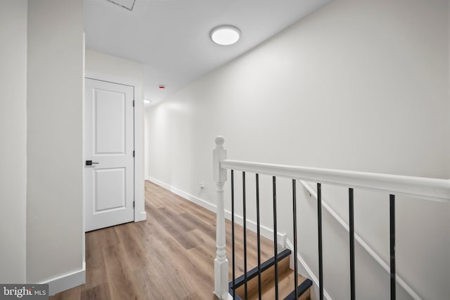 400 Reservoir St, Trenton, NJ 08618 - hallway with an upstairs landing and wood finished floors