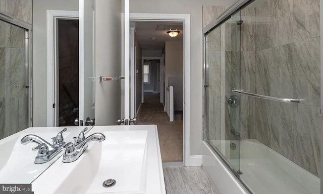 332 E Conestoga Rd, Wayne, PA 19087 - full bathroom with shower / bath combination with glass door and vanity