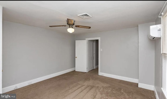 332 E Conestoga Rd, Wayne, PA 19087 - carpeted spare room featuring a wall mounted air conditioner and a ceiling fan