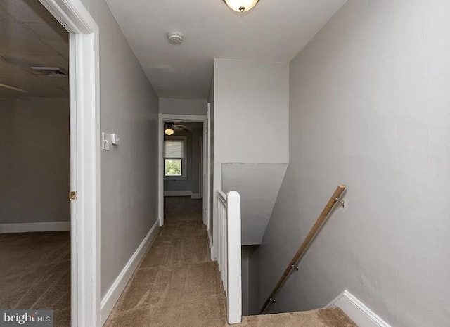 332 E Conestoga Rd, Wayne, PA 19087 - corridor featuring an upstairs landing and carpet