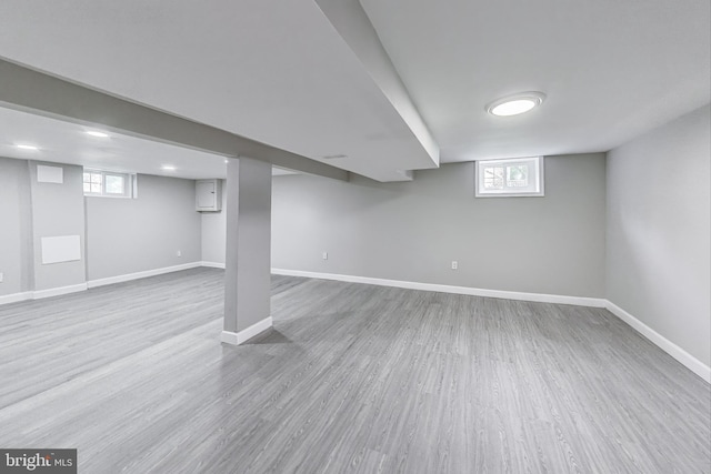 3520 Meadowside Rd, Gwynn Oak, MD 21207 - below grade area featuring wood finished floors and plenty of natural light