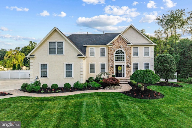 22 Tara Dr, Sewell, NJ 08080 - colonial-style house featuring stone siding