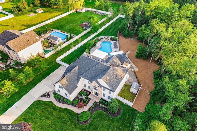 22 Tara Dr, Sewell, NJ 08080 - view from above of property with a pool area