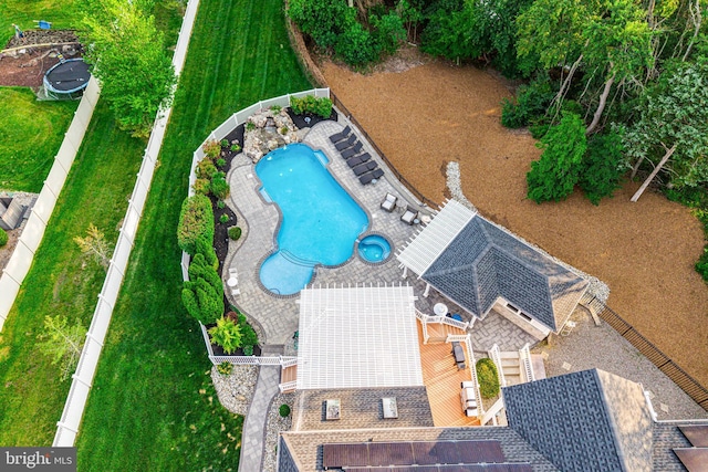 22 Tara Dr, Sewell, NJ 08080 - bird's eye view of a pool area