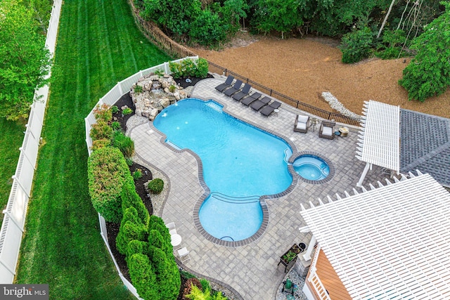 22 Tara Dr, Sewell, NJ 08080 - community pool with a fenced backyard, a patio area, and a community hot tub