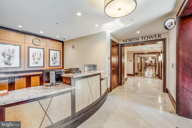 12500 Park Potomac Ave Unit 409, Potomac, MD 20854 - reception area featuring recessed lighting and a surveillance system