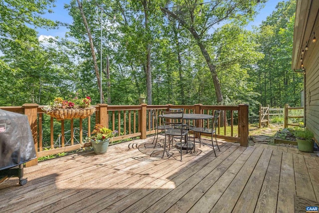 295 Homestead Ln, Charlottesville, VA 22902 - deck with outdoor dining area