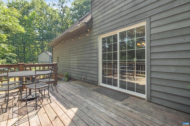 295 Homestead Ln, Charlottesville, VA 22902 - wooden terrace featuring outdoor dining space