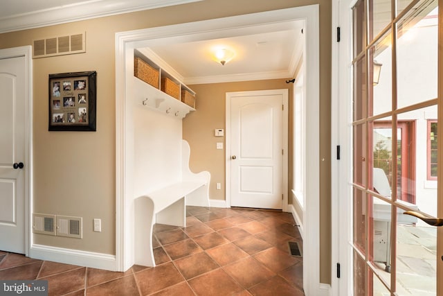 3054 Jordan Rd, Orefield, PA 18069 - mudroom with crown molding and baseboards