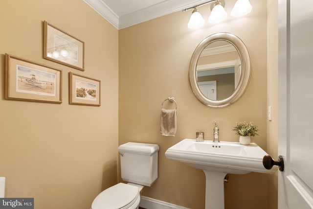 3054 Jordan Rd, Orefield, PA 18069 - half bathroom with toilet and ornamental molding